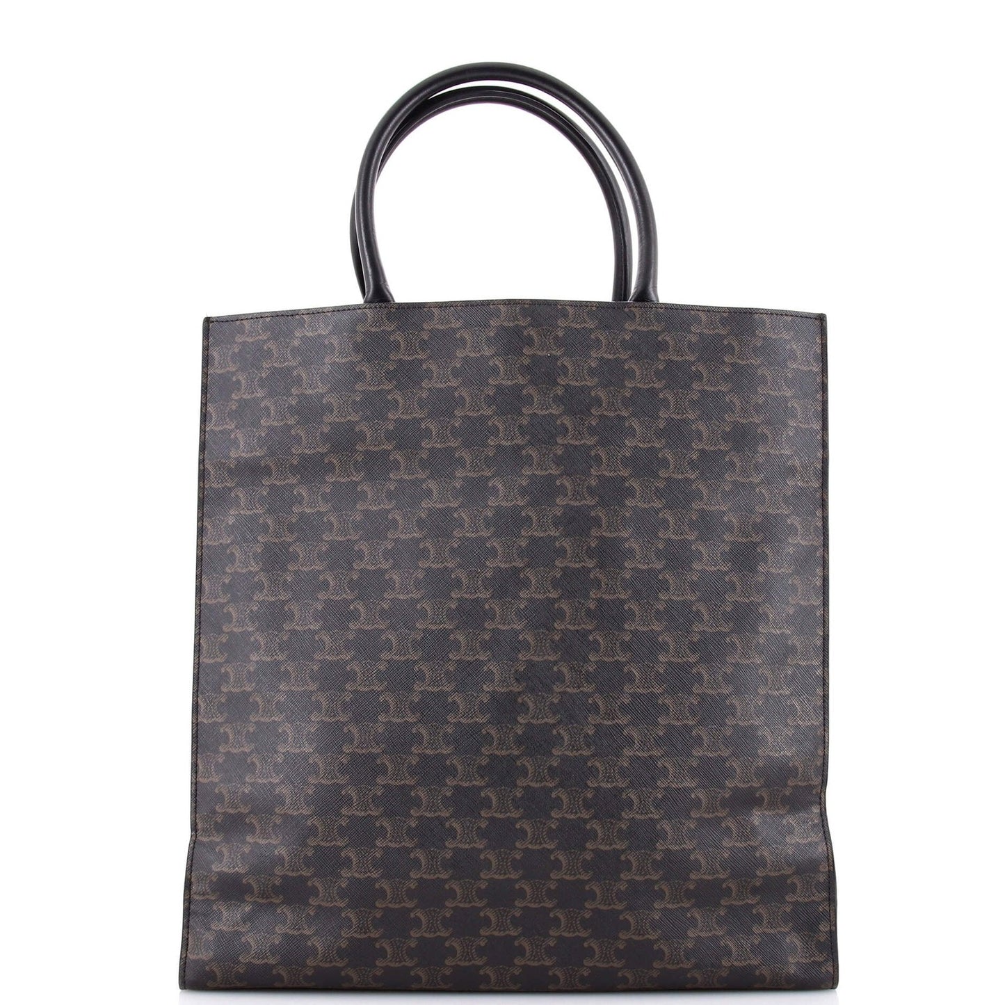Celine Vertical Cabas Tote Triomphe Coated Canvas Large