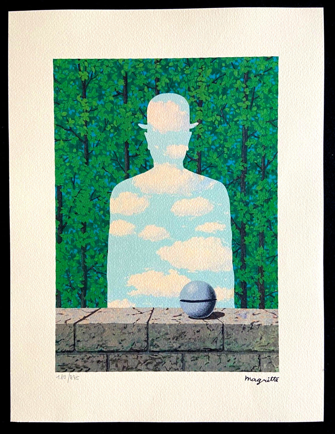 Ren Magritte Lithograph Coa Signed Numbered Hand Limited
