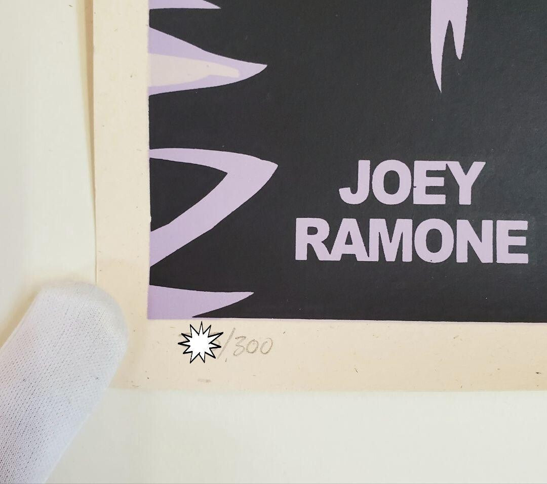 proof Shepard Fairey OBEY Joey Ramone artist signed 2005 pink silkscreen artist