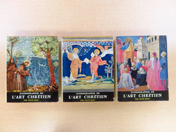 Louis Reau Iconographie De L'Art Chretien Des Saints 1St Ed 3 Vol Set 1958 Hc