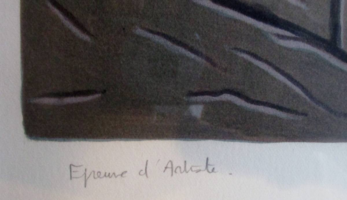 E.A. Man Ray "Sade" Lithograph Signed by