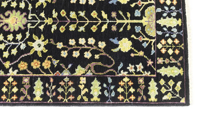 2'5X8 ft Black Tree of Life Chobi Oriental Runner