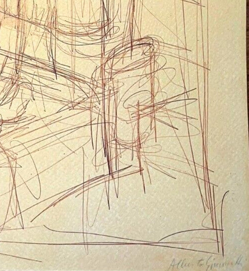 Alberto Giacometti Lithograph Coa -Original Numbered By Hand Signed