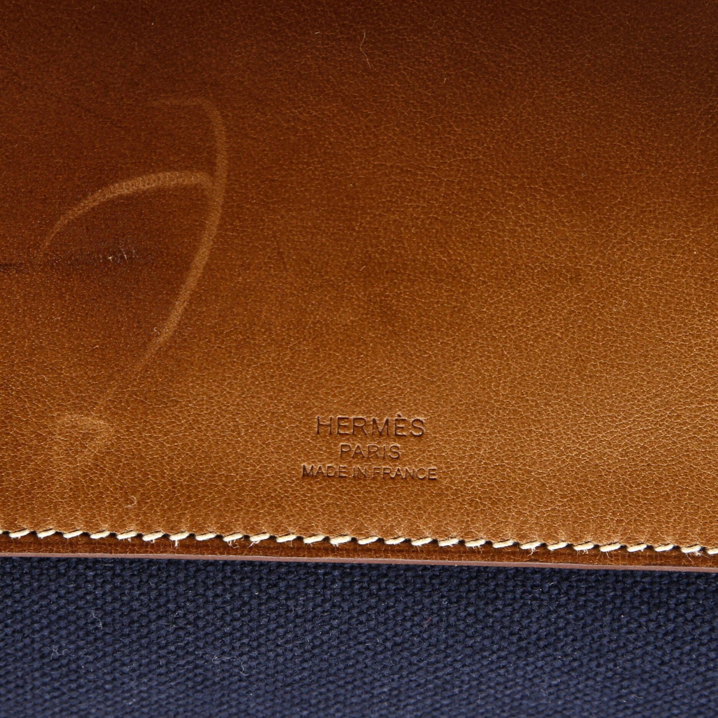 Hermes Odyssee Terre Duffle Bag Canvas With Leather