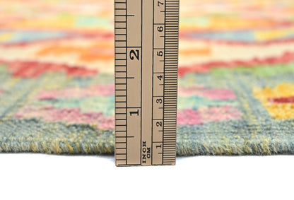 Reversible Kilim Oriental Rug Multicolored
