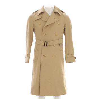 Gucci Men'S Double Breasted Trench Coat Polyester And Wool