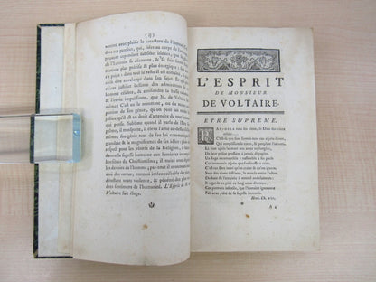 Voltaire Lesprit De Monsieur De Voltaire 1759 First Edition Rare Collectible