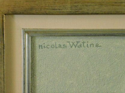 Nicolas Watine (1946-) Original Oil On Canvas