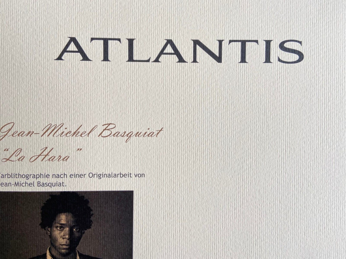 Jean-Michel Basquiat Lithograph Coa Signed Numbered By Hand 180