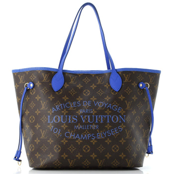 Louis Vuitton Neverfull Tote Limited Edition Ikat Monogram Canvas With Leather