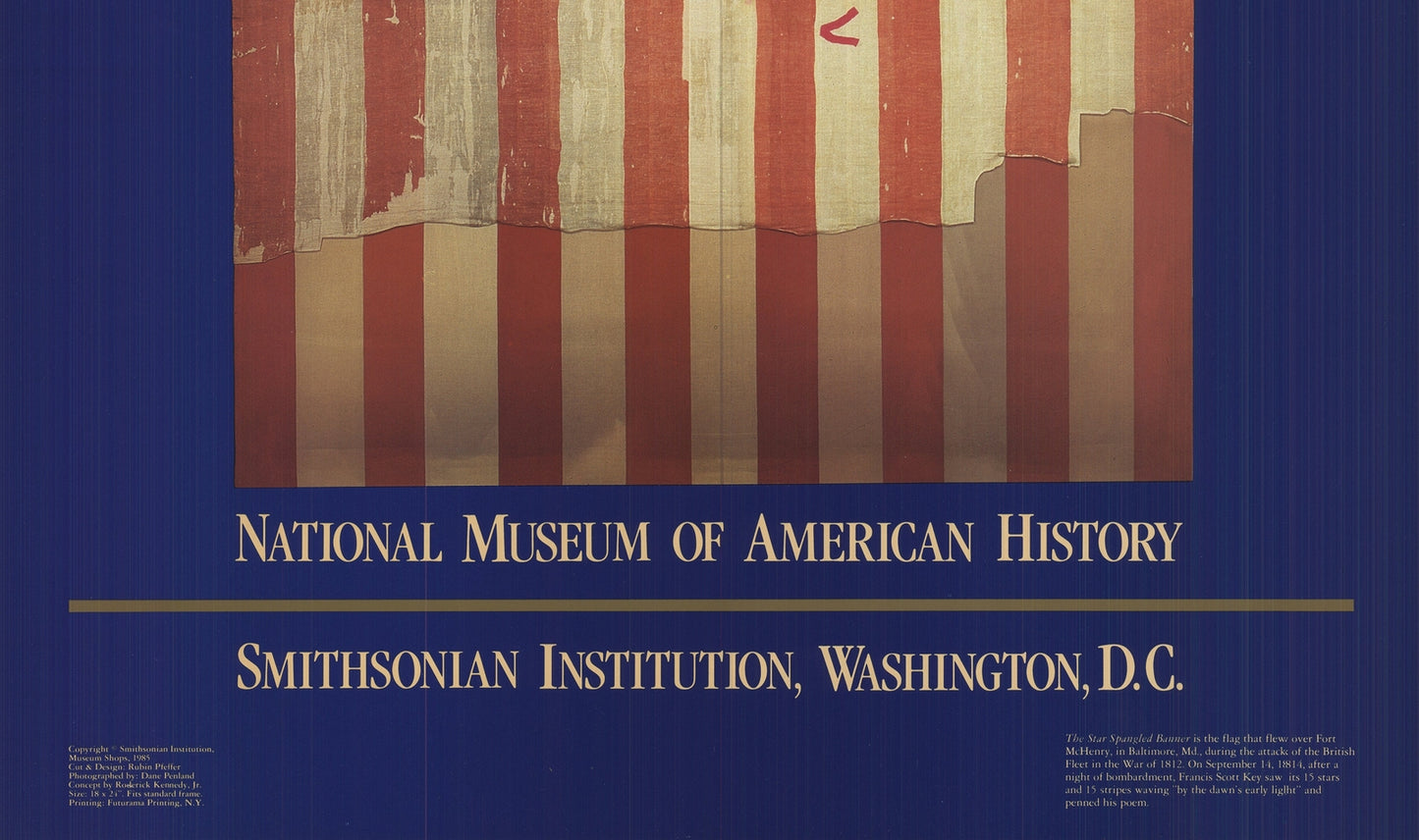 Artist Unknown Star Spangled Banner " Offset Lithograph Contemporar