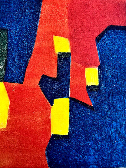 Serge Poliakoff Lithograph Moma Coa Signed Op Numbered By Hand 250