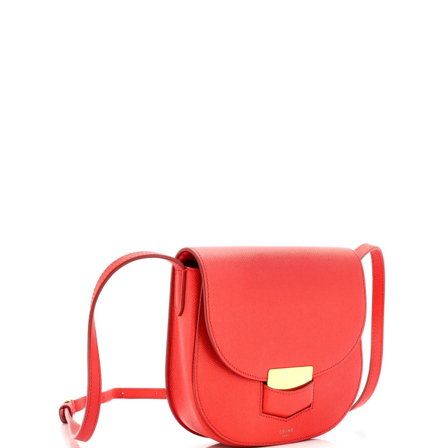 Celine Trotteur Crossbody Bag Grainy Leather Small