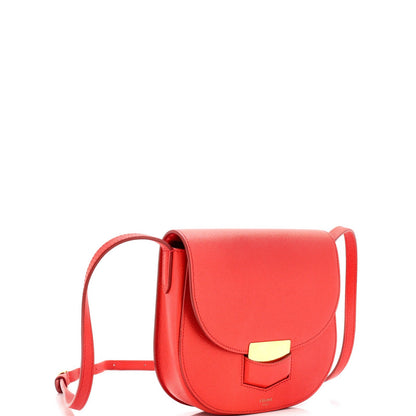 Celine Trotteur Crossbody Bag Grainy Leather Small