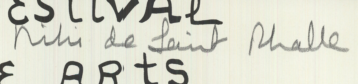 NIKI DE SAINT PHALLE Eleventh New York Film Festival SIGNED 70.25" x 37.25" Seri