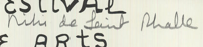 NIKI DE SAINT PHALLE Eleventh New York Film Festival SIGNED 70.25" x 37.25" Seri