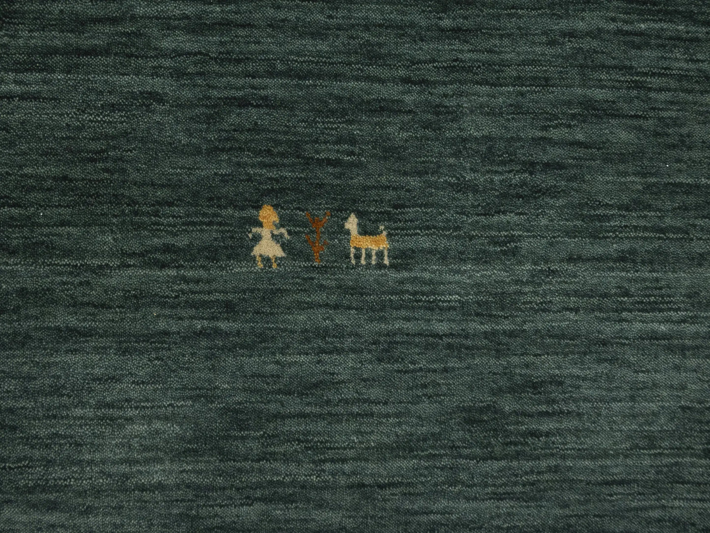 Pictorial Dark Green Tribal 3X12 Gabbeh Modern Runner Rug Kitchen Hallway Carpet