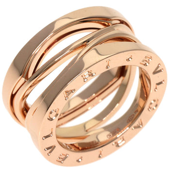 Gold BVLGARI B.zero1 Legend 3 Bands #47 Ring K18 Pink