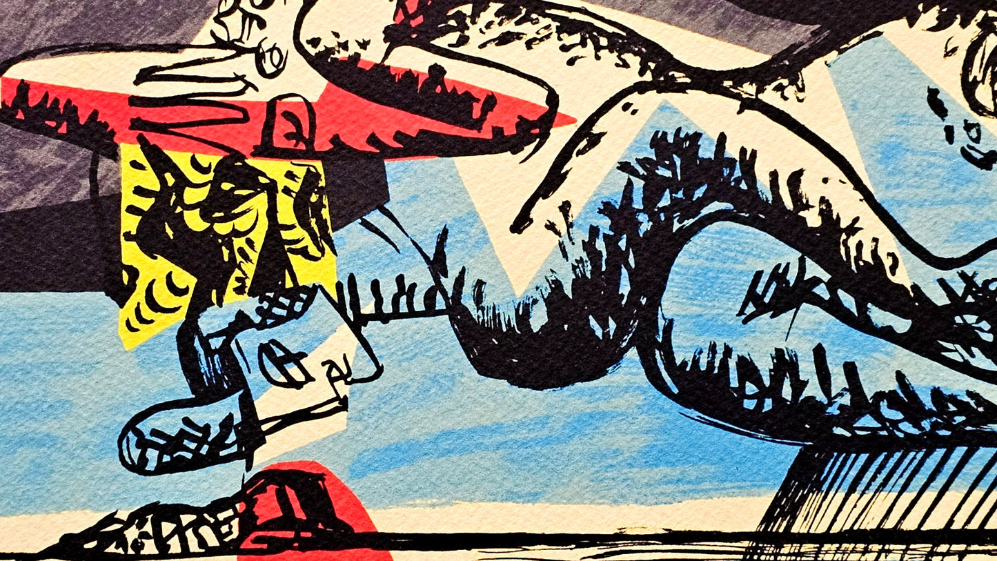 Le Corbusier Lithograph Coa Stamped Certified / Hand Numbered