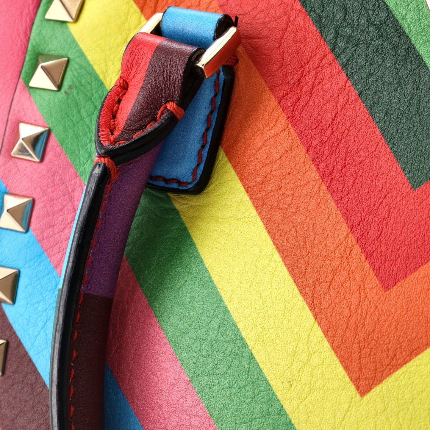 Valentino Garavani 1973 Rockstud Tote Rigid Leather Mini