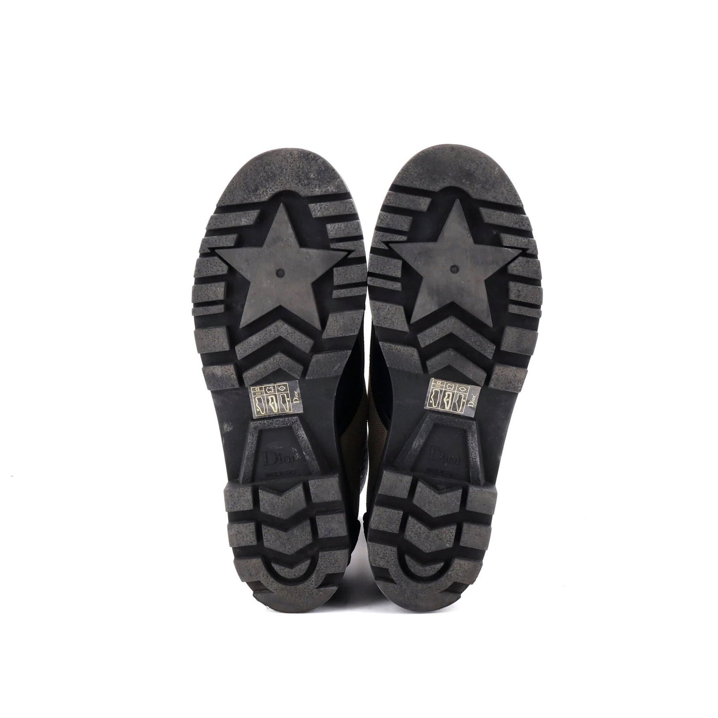 Christian Dior Women'S D-Major Ankle Boots Technical Fabric With Leather