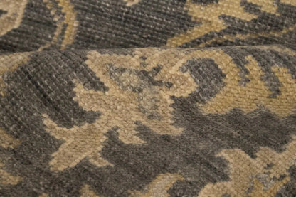 Hand-Knotted Transitional Rug Antique-Washed