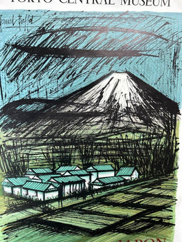 Bernard Buffet Mount Fuji Lithograph Poster