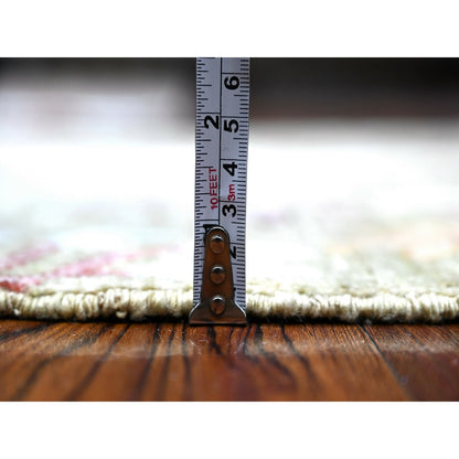 2'9"X6' Laurel Green Wool Hand Knotted Peshawar Runner Oriental Rug