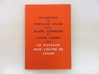 Rare Artbook Entretien De Fernand Leger Avec