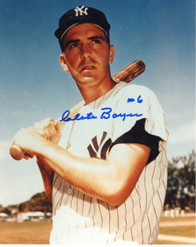 Clete Boyer Autographed 8X10 Photo