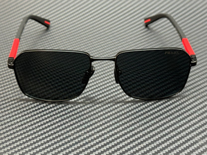 PRADA LINEA ROSSA PS A51S 1BO06F Matte Black Grey Men's 57 mm Sunglasses