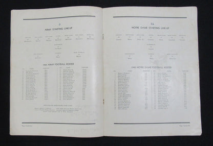 11/6/1943 Army Vs. Notre Dame College Program 185819