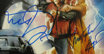 Michael J Fox/Christopher Lloyd Sign/Auto 11X17