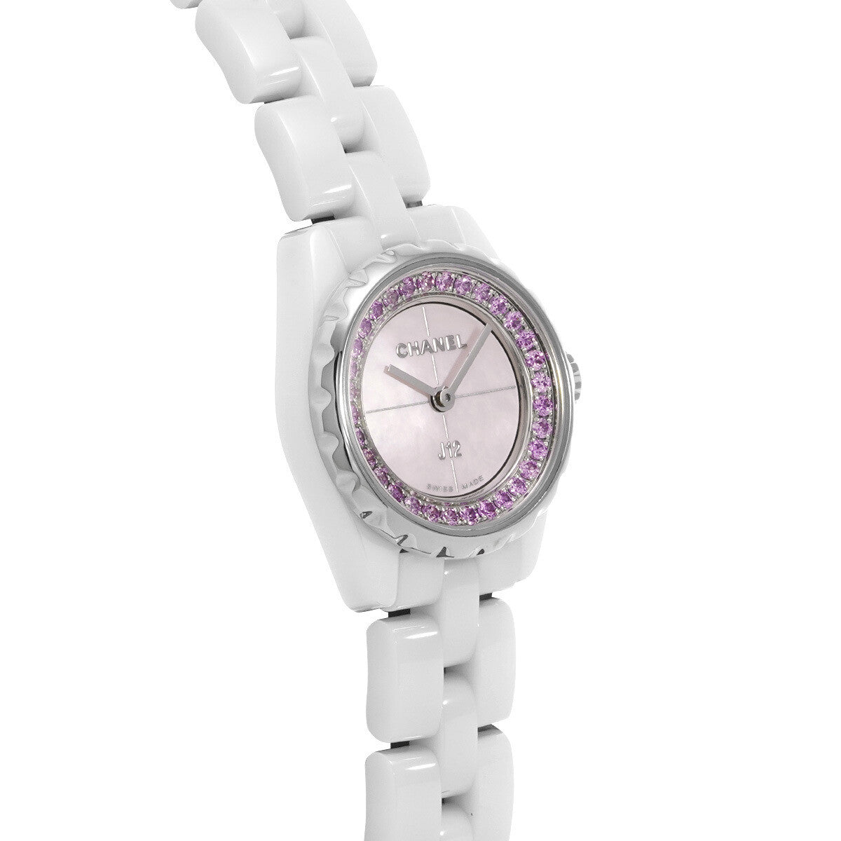 Chanel J12 Xs 19Mm Collector Limited H5512 Pink Sapphire Watch Women