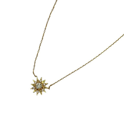 Star Jewelry Star Motif Yellow Diamond Necklace K18 Yellow Diamond