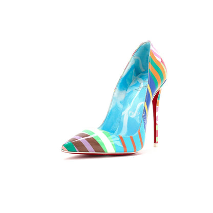Christian Louboutin Women'S So Kate Pumps Printed Patent 120