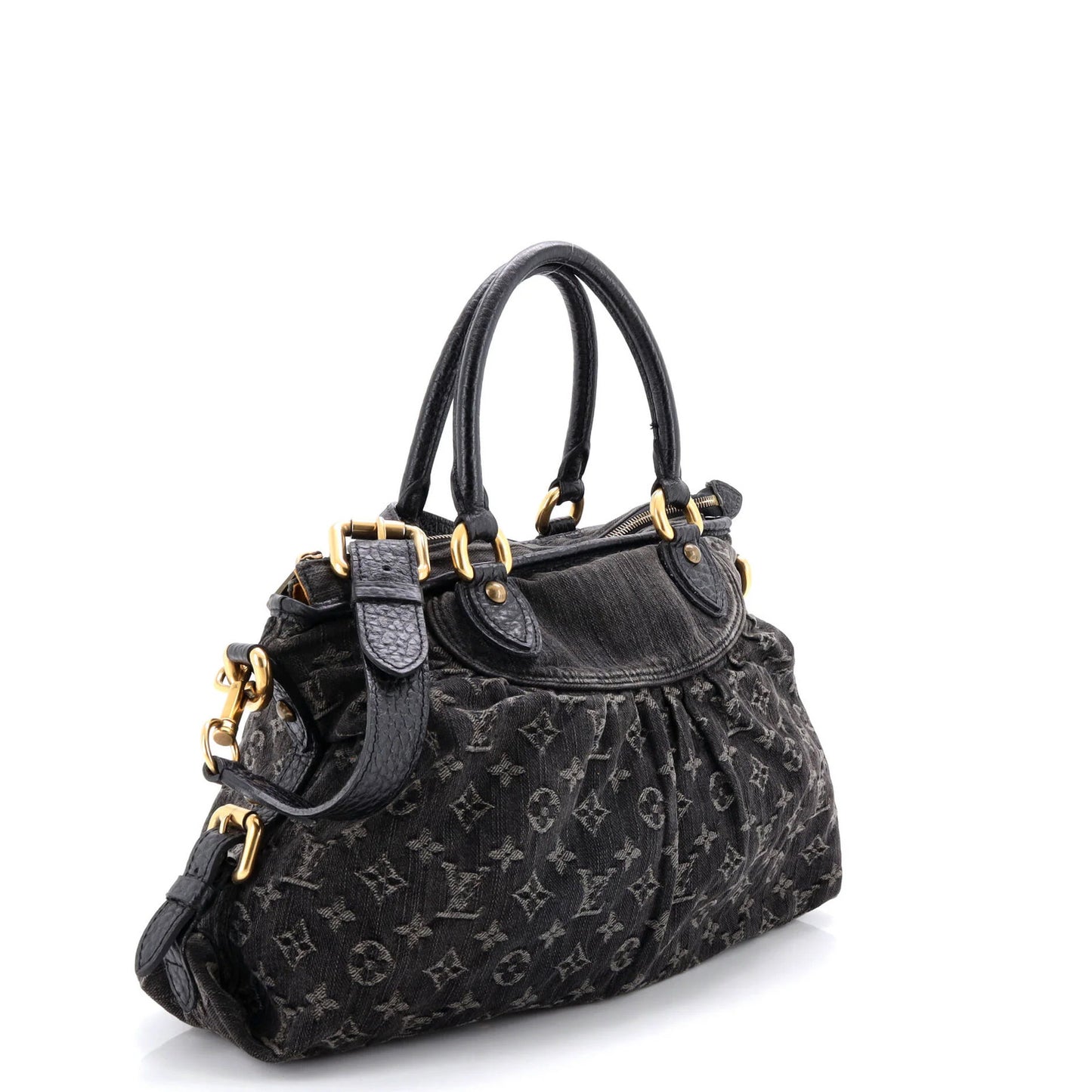Louis Vuitton Neo Cabby Handbag Denim Mm