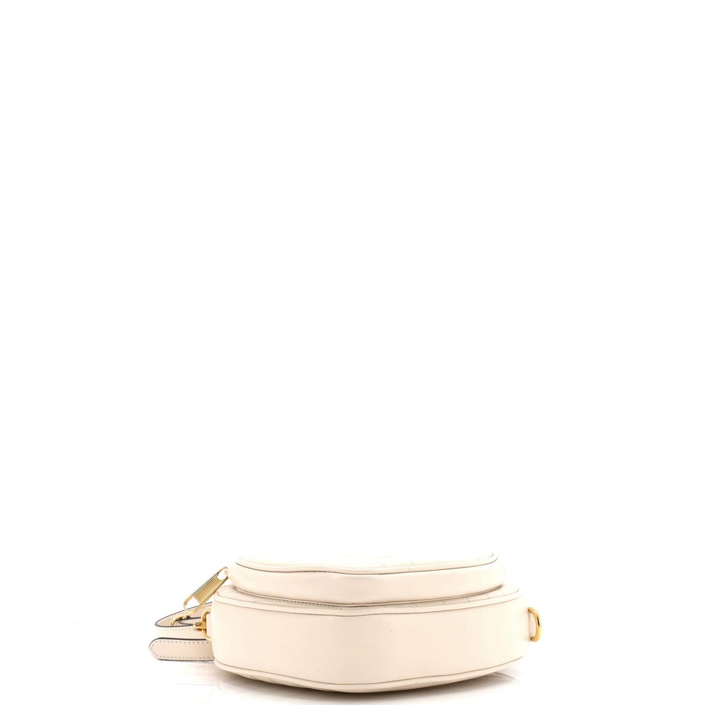 Gucci Interlocking G Heart Shoulder Bag Diagonal Quilted Leather Mini