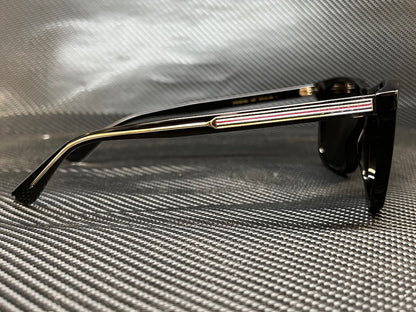 GUCCI GG0381SN 007 Black Squared 57 mm Men's Polarized Sunglasses