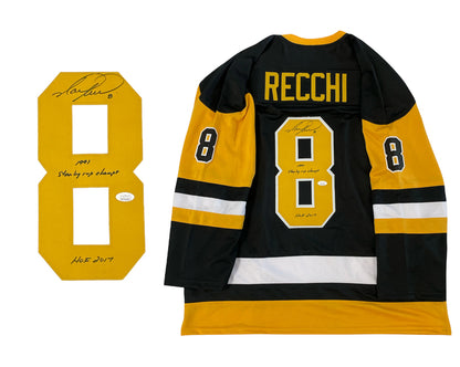 Mark Recchi "Hof 2017" Autographed Boston Bruins Jersey (Jsa)