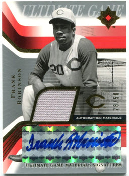 Frank Robinson 2004 Upper Deck Autographed Materials #28/50