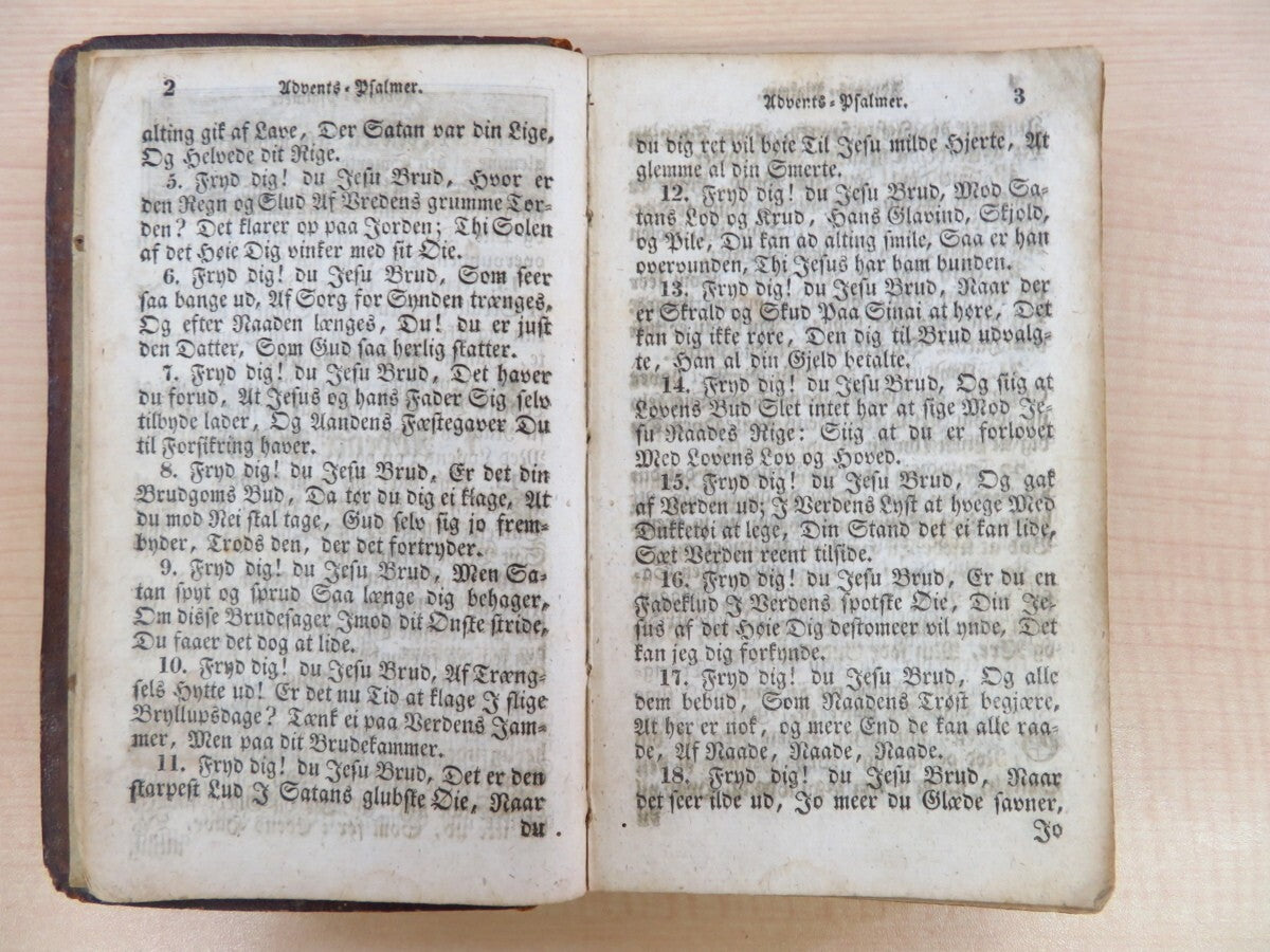 Hans Adolph Brorson ?Troens Rare Klenodie?, 1834, First Edition, Danish Hymnal