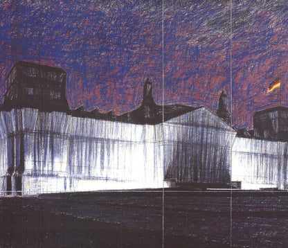 Javacheff Christo Wrapped Reichstag, Project For Berlin " Offset Li