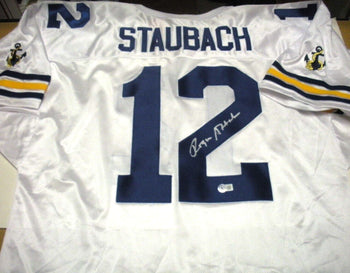 Roger Staubach Navy Heisman Beckett/Coa Signed