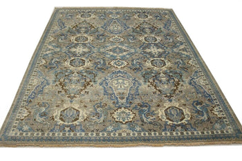 9X12 Ft Handmade Classic Osh Chobi Floral Rug