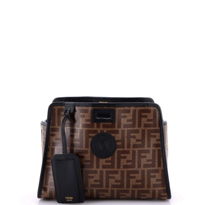 Fendi Peekaboo Defender Zucca Coated Canvas Small