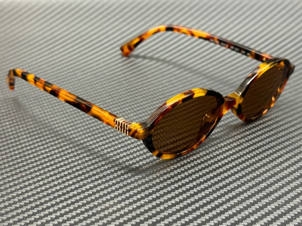 MIU MU 04ZS 19P2Z1 Light Havana Brown Women's 50 mm Sunglasses