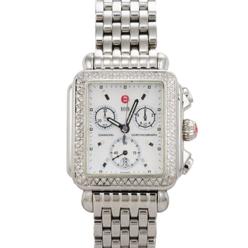 Michele Deco Chronograph Wristwatch In Stainless