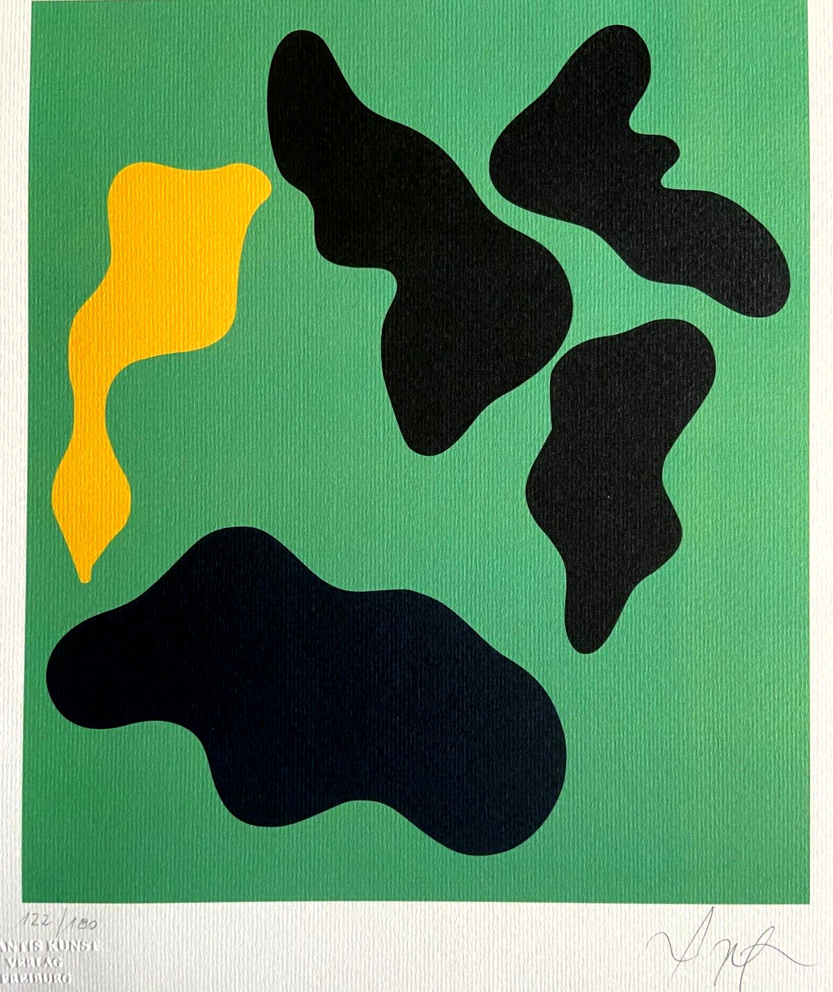 Jean Hans Arp Lithograph Numbered Coa