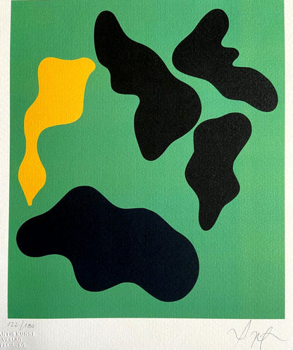 Jean Hans Arp Lithograph Numbered Coa